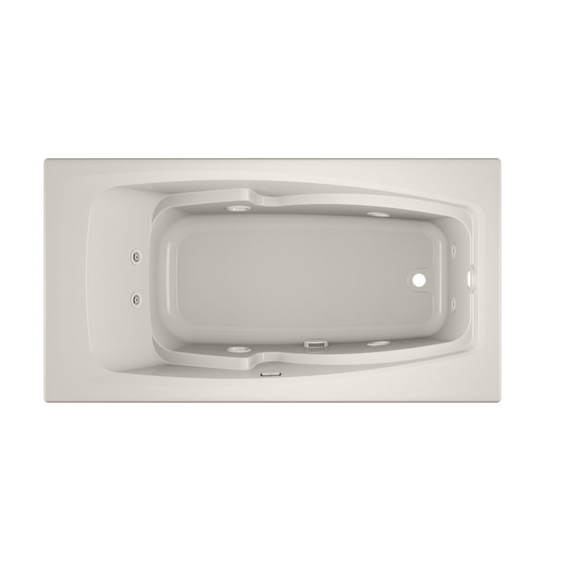 Cetra® 60" x 32" Whirlpool Bathtub, Oyster, Right, Yes