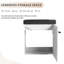 Meuble-lavabo flottant de 20 po avec lavabo en résine et porte à fermeture en douceur - lavabo pratique et design moderne