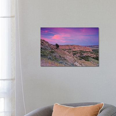 Badlands Sunset by Brian Wolf - Wrapped Canvas Print