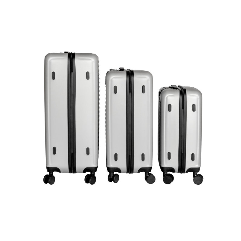 3-Piece ABS Hardshell Luggage Set with Password Locks (20", 24", 28")