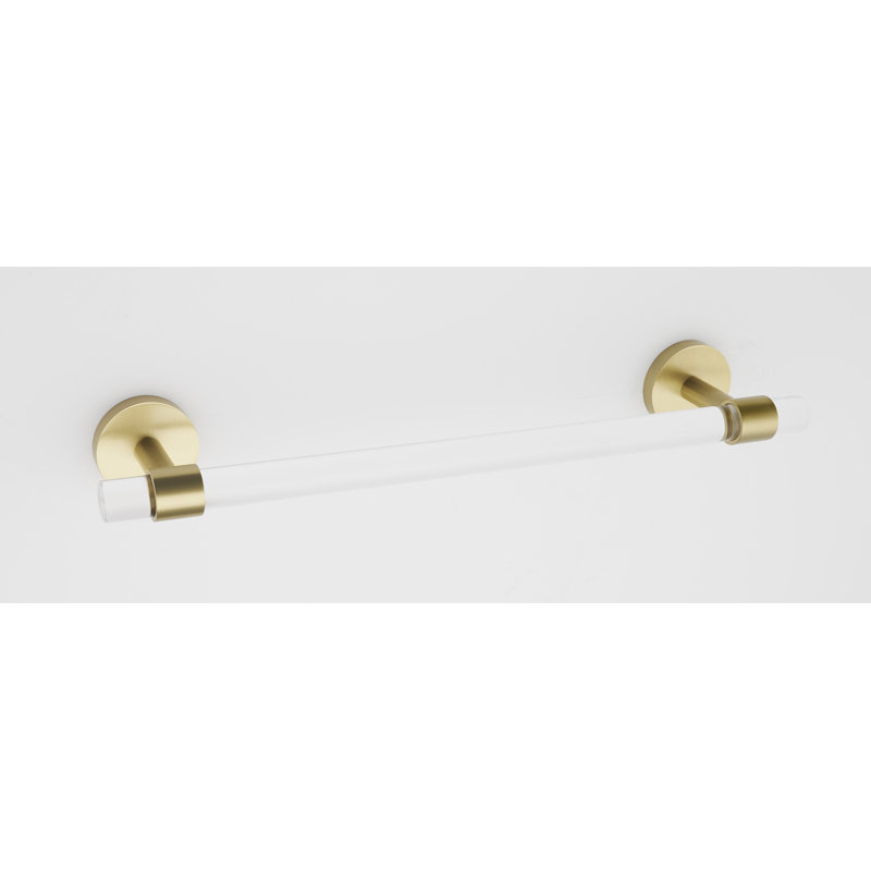 Barre à serviettes murale 12 "12", Laiton satiné