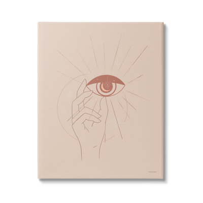Symbole des rayons solaires bruns à la main
