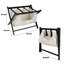 Porte-bagages pliable en bois avec tablette de rangement, porte-valise pour chambre d'hôtel, ensemble de 4