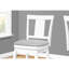 2 tabourets de bar pivotants, hauteur comptoir, revêtement gris, base en bois blanc, option attrayante (2) tabouret de hauteur comptoir, rembourrage en mousse, bois, apaisant