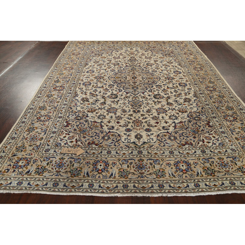 Jakorian One-of-a-Kind 7'11" X 11'7" 1970s Wool Area Rug in Ivory