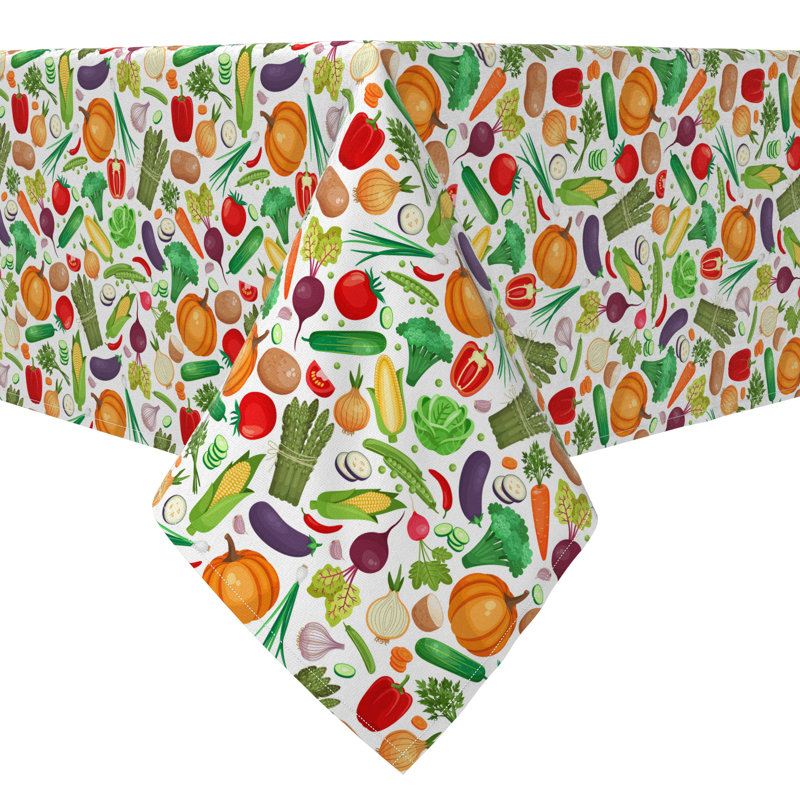 Rectangular Cotton Twill Tablecloth, 84" L x 60" W