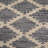 Edgeley 18"W Jute and Cotton Round Pouf with Diamond Pattern-502304537