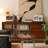 Solid Wood Rock Board Retro Simple Locker Accent Cabinet