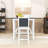 Shilonda 3-Piece Counter Height Dining Set, Wood Table with 2 Linen Upholstered Chairs-840398002-840398003