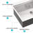 18 Gauge Workstation Kitchen Sink With Ledge For Expanded Space - 30" Drop In Extra Stainless Steel