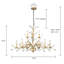 Lustre 9 lumières façon bougie rétro