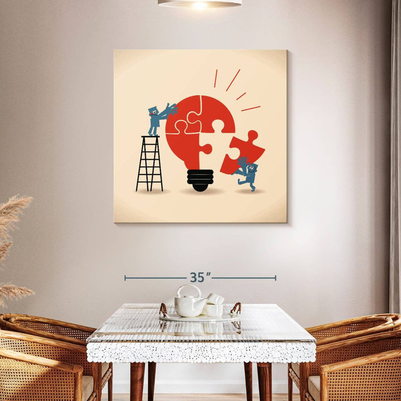 Keiri Building The Idea, 39" H x 39" W