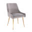 Chaise de salle à manger Grace avec revêtement en velours-70116570-113572651