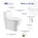Tucson 26" Depth 1.1/1.6 GPF Siphonic Jet Dual Flush Elongated Compact One-Piece Toilet (Seat Included)
