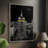 NY Night Framed Print - Solid Wood-2085492325