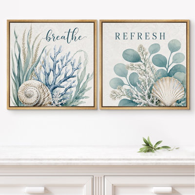 Breathe Refresh Coastal Seashells with Blue Coral and Eucalyptus Spa Charm