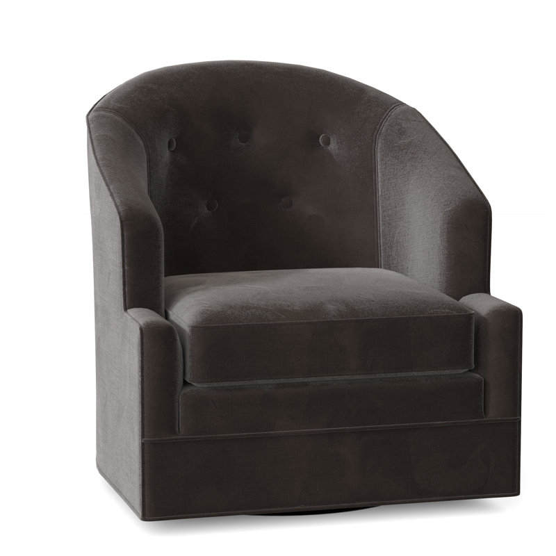 Fauteuil pivotant l 29 po Bryson, 9953 Polyester vison