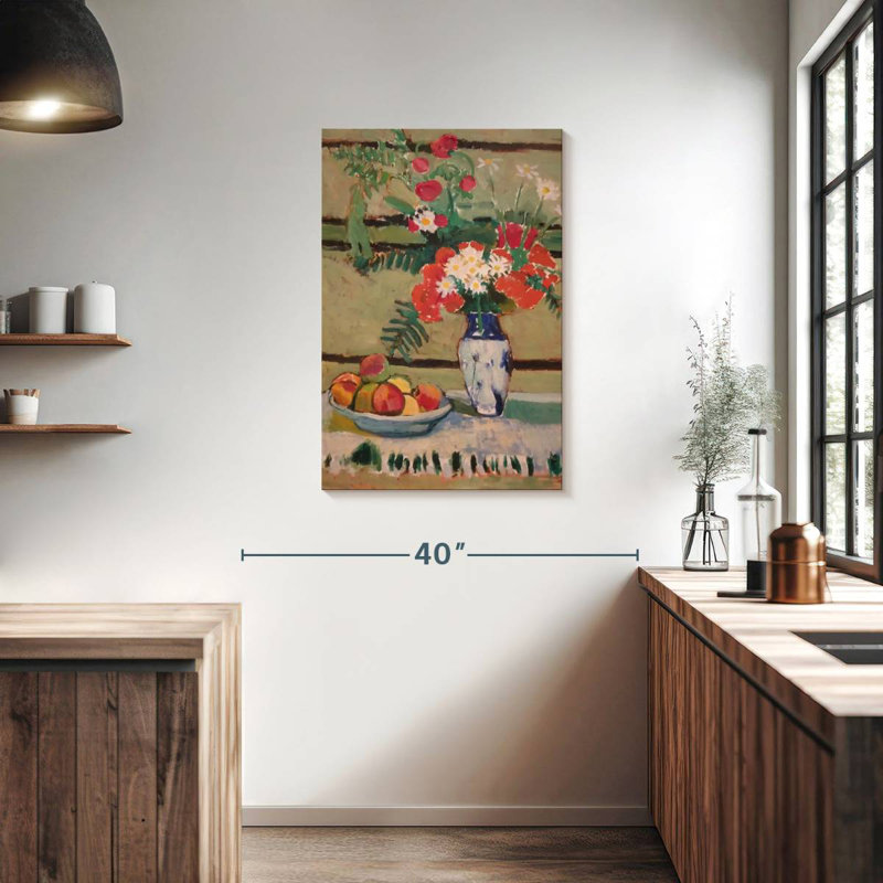 Harnek fleurs et fruits, H 36 po x l 24 po