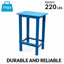 Ensembles de table de salle à manger en PEHD durable, bleu lac, pour les espaces extérieurs