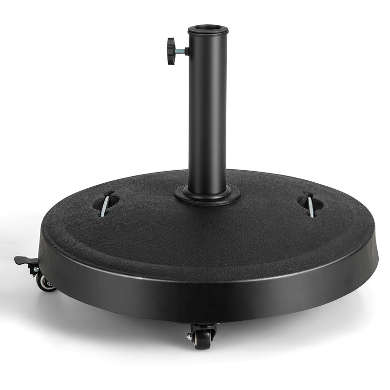 Ailet 51 Lb. Free Standing Umbrella Base with Wheels