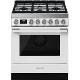 SMEG Portofino 30" 3.6 cu ft. Freestanding Dual Fuel Range