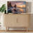 Sideboard Buffer Cabinet with Fluted Slide Doors-1171945751
