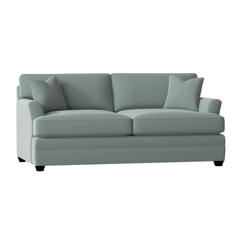 Harriss Upholstered 76'' Sofa, Canvas Spa Sunbrella® Canvas