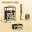 Table de chevet 2 tiroirs avec station de charge Boho