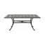 Table de salle à manger rectangulaire en aluminium coulé cuivré brillant