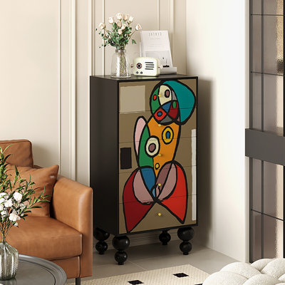 Armoire de rangement à tiroirs de style français