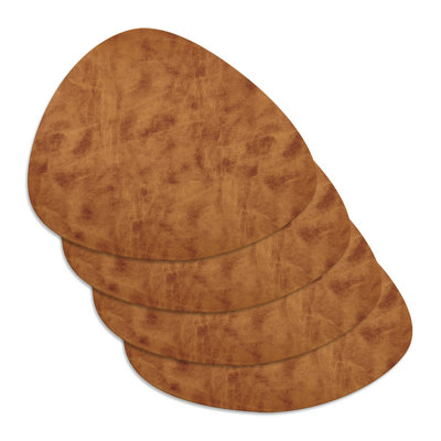 Cherfrere Vinyl Abstract Oval Placemat