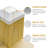 Nuvo Iron 6″ x 6″ Rigid Plastic Pyramid Post Cap – White