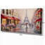 Photographie de toile Cityscape Lovers Paris Eiffel Tower - Lovers in Paris-29506709