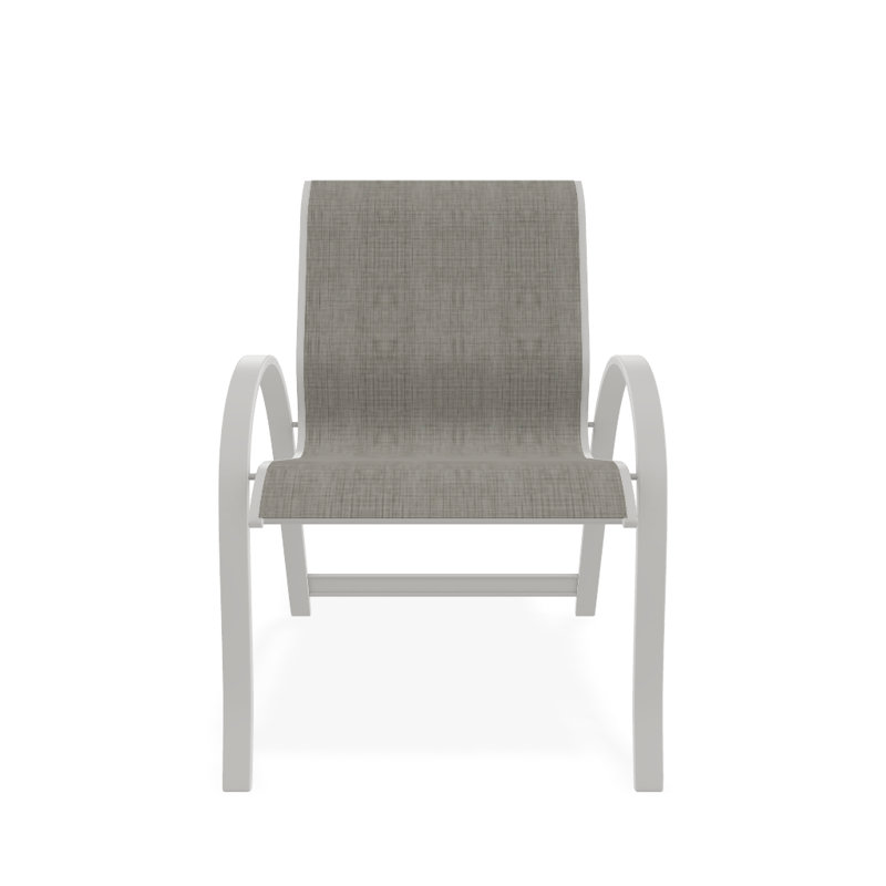 Aruba Outdoor Dining Armchair, Snow