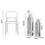 Glass Flower Tall Vase Room Crystal  Decor Nesting Vase (Set of 2)-1417681148