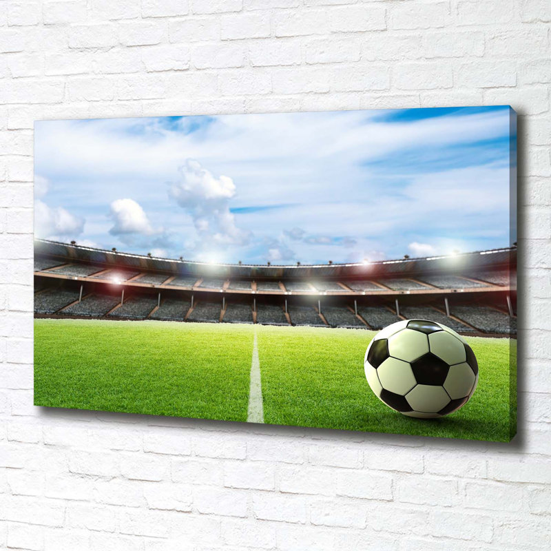 Ball On Turf - Wrapped Canvas Print