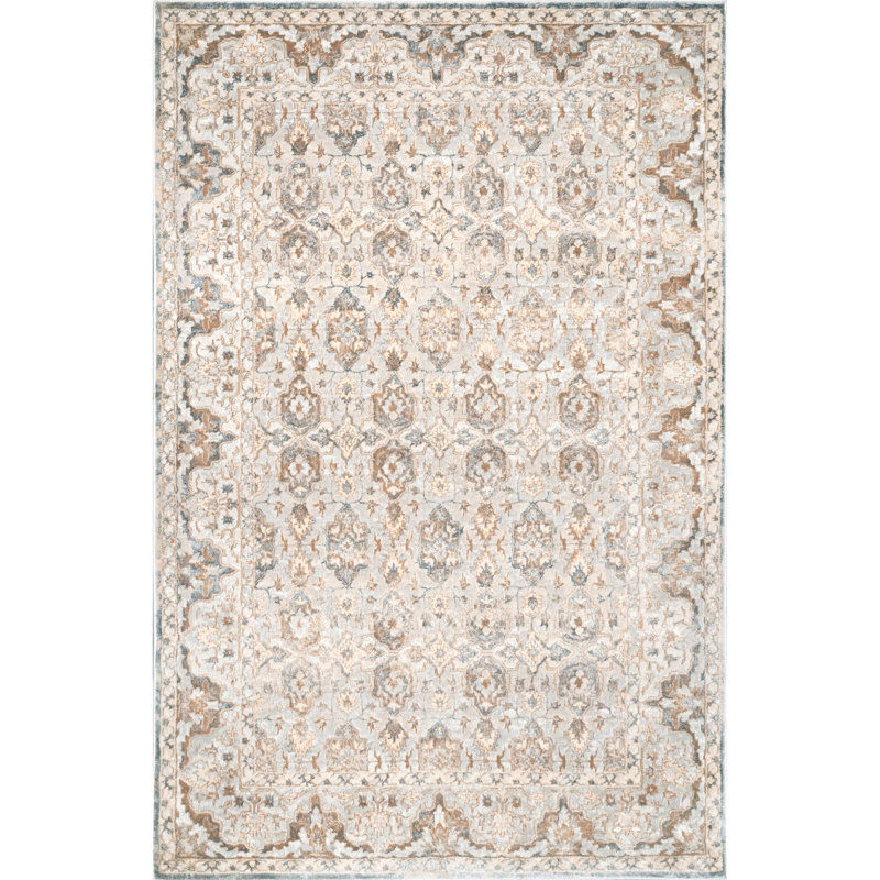 Tapis beige area Fyffe, Rectangle 3 pi x 5 pi