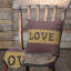 Coussin décoratif à carreaux Love Cotton