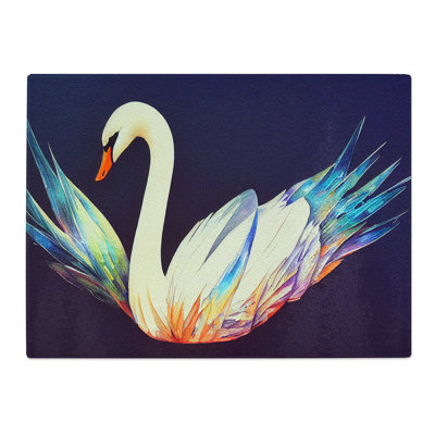 Magical Swan Vol.2  Glass Chopping Board