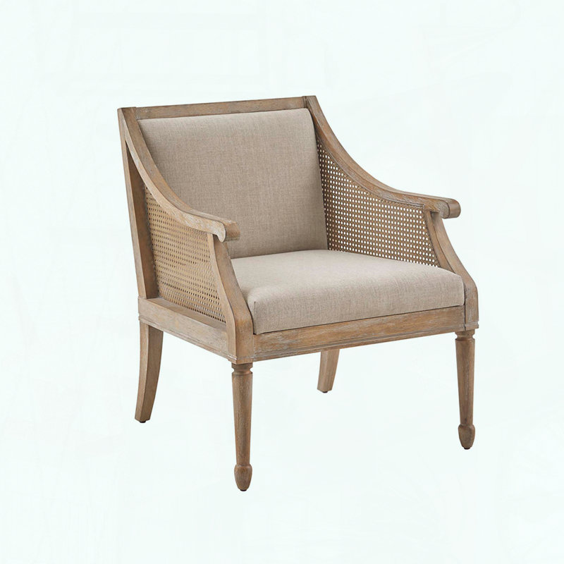 Transitional Cane Armchair – Cane Webbing Arms
