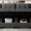 Canapé de rangement Ashbury Hunsicker de 116,4 po de large avec méridienne et canapé modulaire-86901743