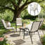Ensemble de 4 chaises d'extérieur empilables-1813593886