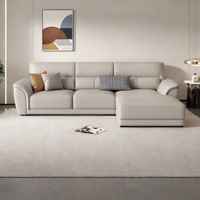 Nordic modern minimalist straight - lined sofa