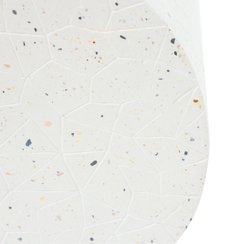 Table de bout d'extérieur en béton, table d'appoint pour le salon Terrazzo