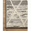 Tapis tissé à la machine marocain en polyester gris anthracite / ivoire-78565336