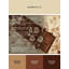 Tapis à motif floral moelleux et doux à motif floral chocolat-1955810953