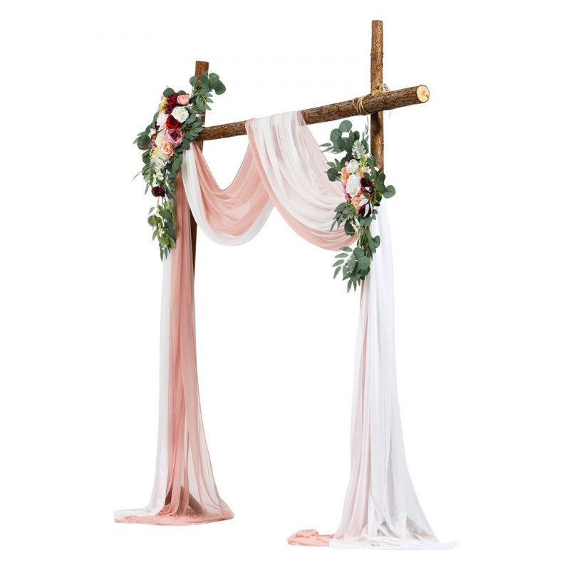 Fabric Backdrops & Signs, Blush Pink/Ivory, 85cm H x 53.5cm W x 2.5cm D