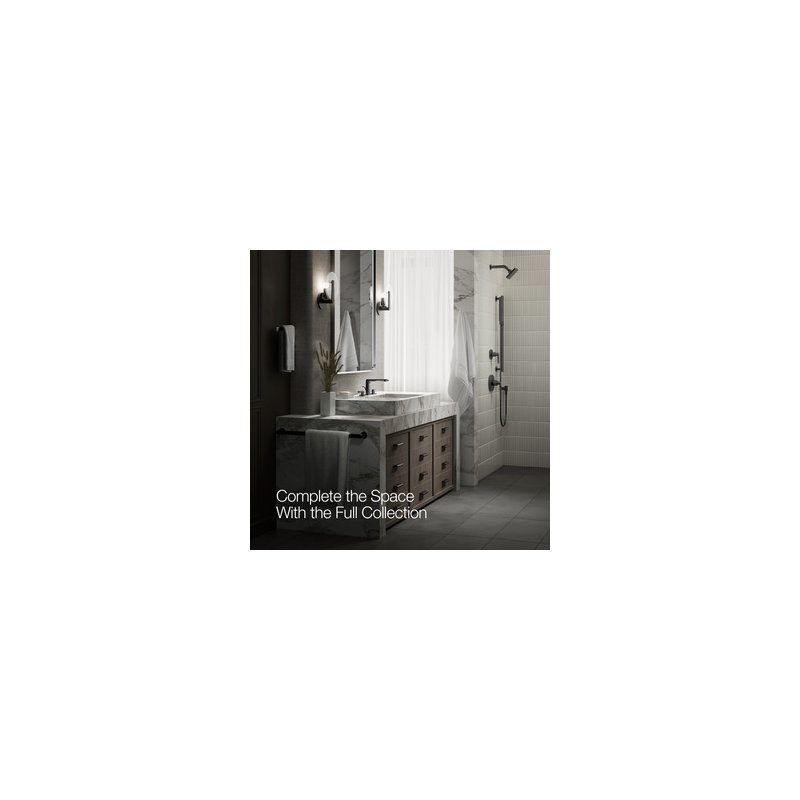 Hint One-Light Sconce, Matte Black