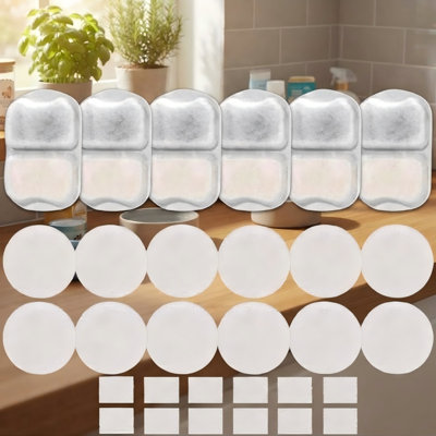 Ensemble de 22 filtres de rechange pour fontaines à eau pour chiens compatibles de 7 L/230 oz, comprenant des préfiltres et des éponges pour pompe.