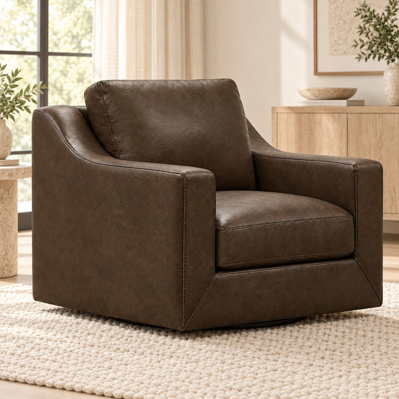 Chaise pivotante classique Ramba, Napa Fudge